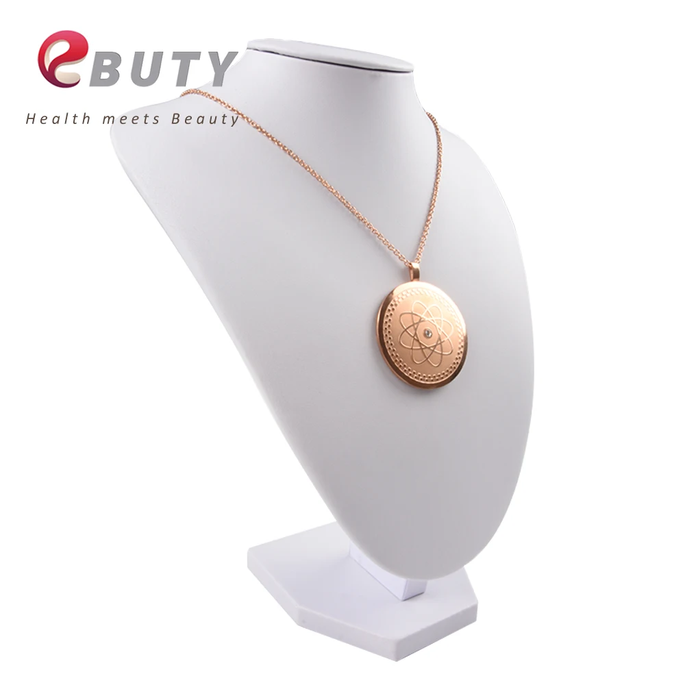 

EBUTY Women Rose Golden Quantum Energy Charms Health Elegant Fashion Pendants Atom with Card Gift Box Drop Shipping