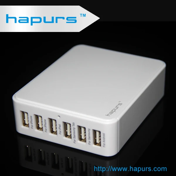 Hapurs 6 разъём(ов) usb настольное зарядное устройство портативные 35 Вт 5 В 6.5A