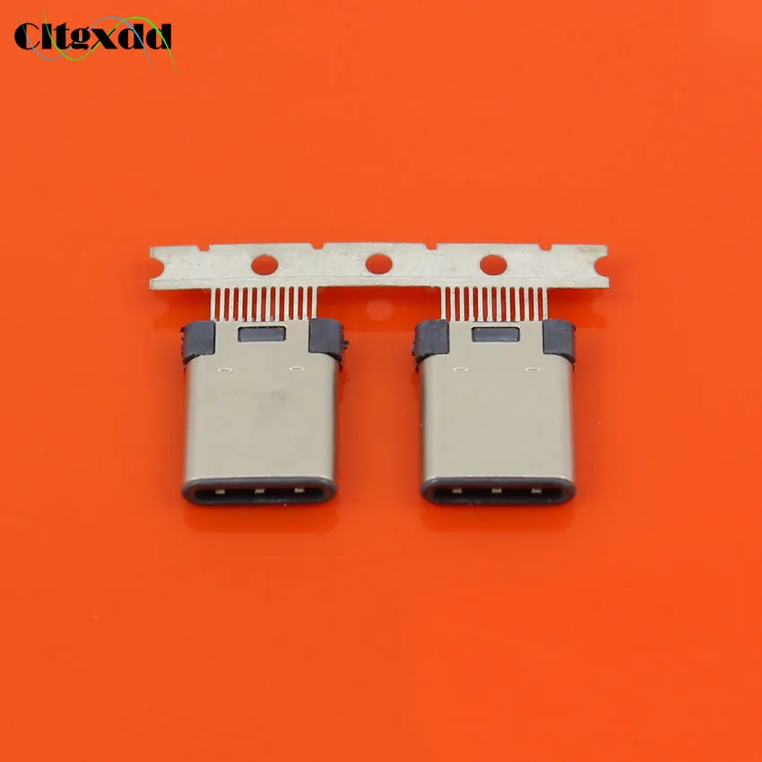 

Cltgxdd 1 шт. 24 Pin USB-C USB 3,1 Тип C Мужской и женский разъем Тип USB Тип-C разъемом типа Jack Сварка SMT Тип