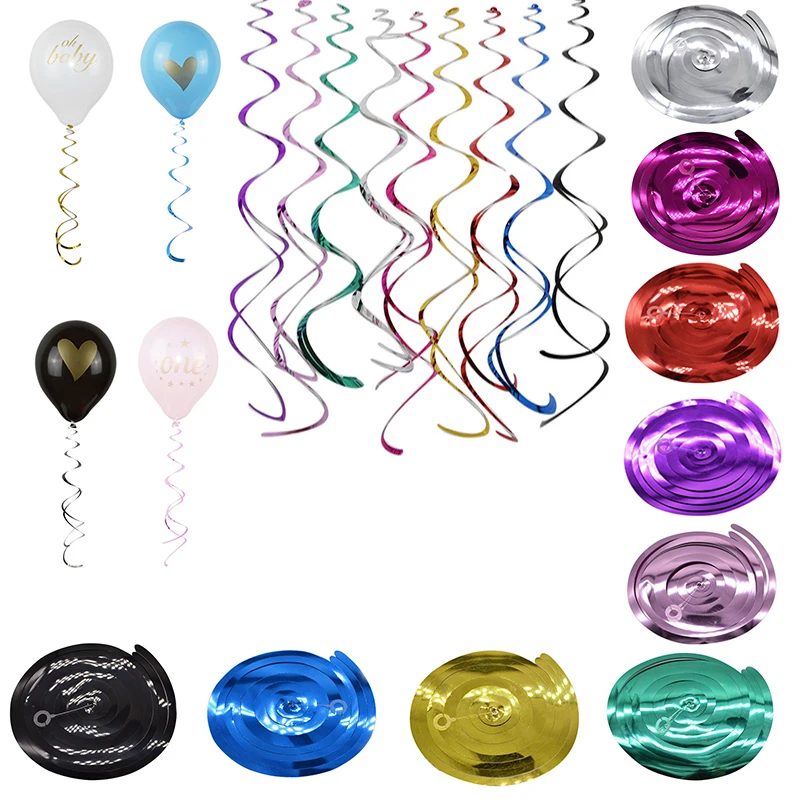 5 шт. потолочное вихревое украшение металлическая фольга висячая спираль баннер