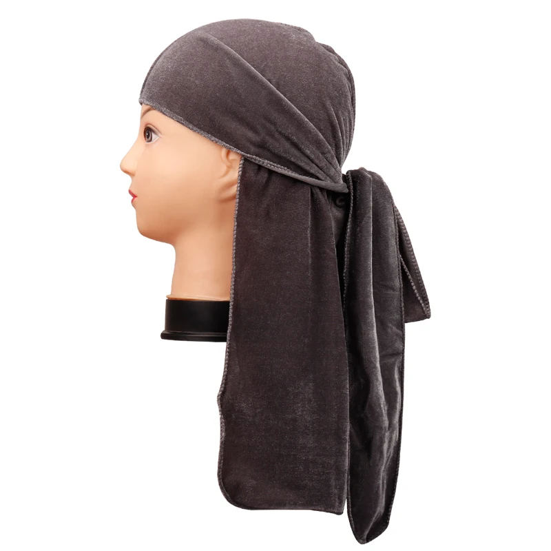 1 Аксессуары для волос Camo Durag банданы головные уборы для женщин и мужчин длинный хвост пиратская шляпа волны ДУ Бандана тюрбан защитный колпачок - Цвет: 1