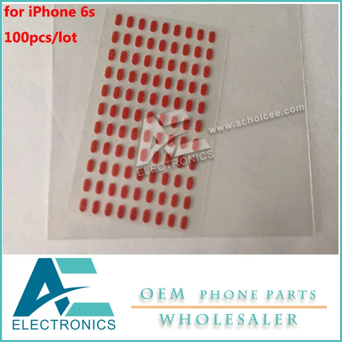 on 6S motherboard 100 шт./лот, наклейки для iPhone X, 8 plus, 8 plus, 8 p, 7 plus, 7 plus, 7 p, 6 p, 6 S plus, индикаторные наклейки, датчик воды - Цвет: on 6S motherboard