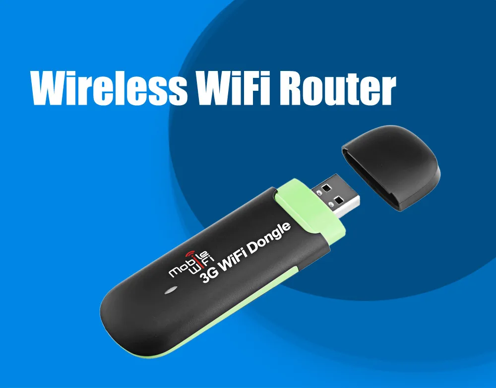KuWFi 3G WiFi модем портативный USB Wi-Fi мобильный модем 3G беспроводной WiFi маршрутизатор Поддержка 3G 2100 МГц 7,2 Мбит/с Автомобильный ключ для точки доступа