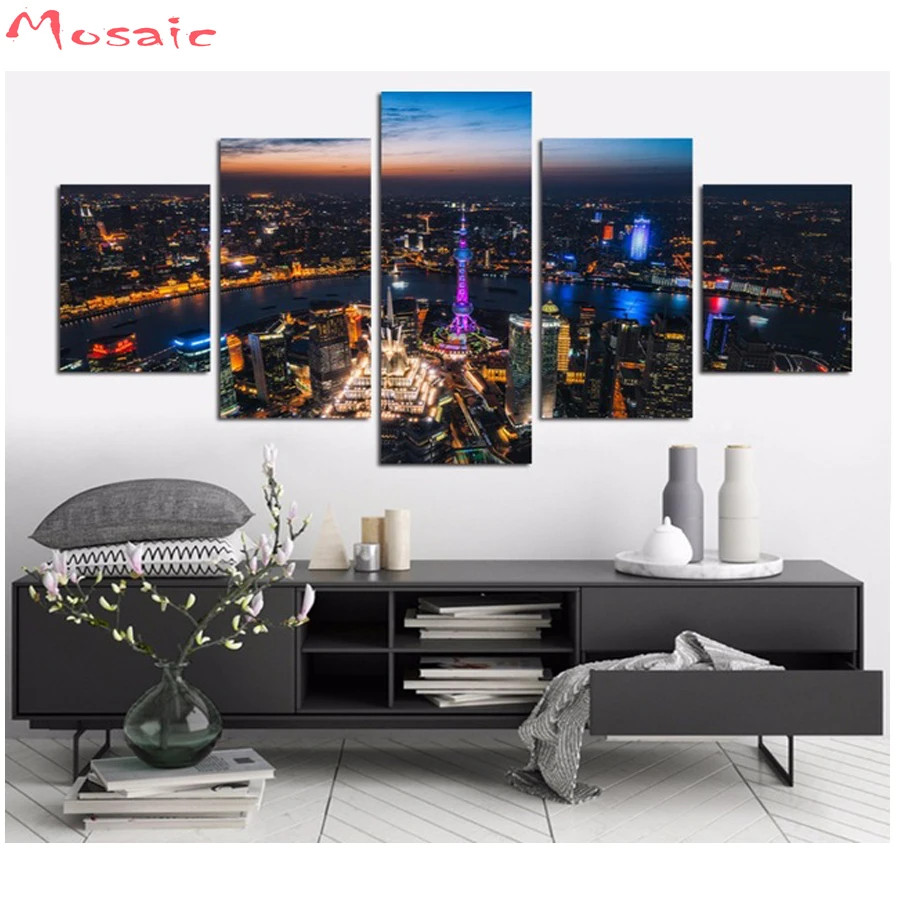 city Night Diamond painting Cross Stitch,Diamond Embroidery,view,Party gift,Mosaic diamond,wall sticker,Home Decor Multi-picture