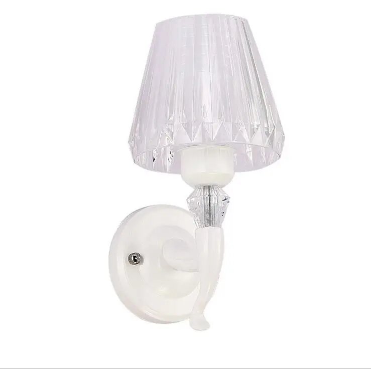 Warm and simple acrylic wall lamp bedside bedroom cute white led lighting fixture lamps | Лампы и освещение