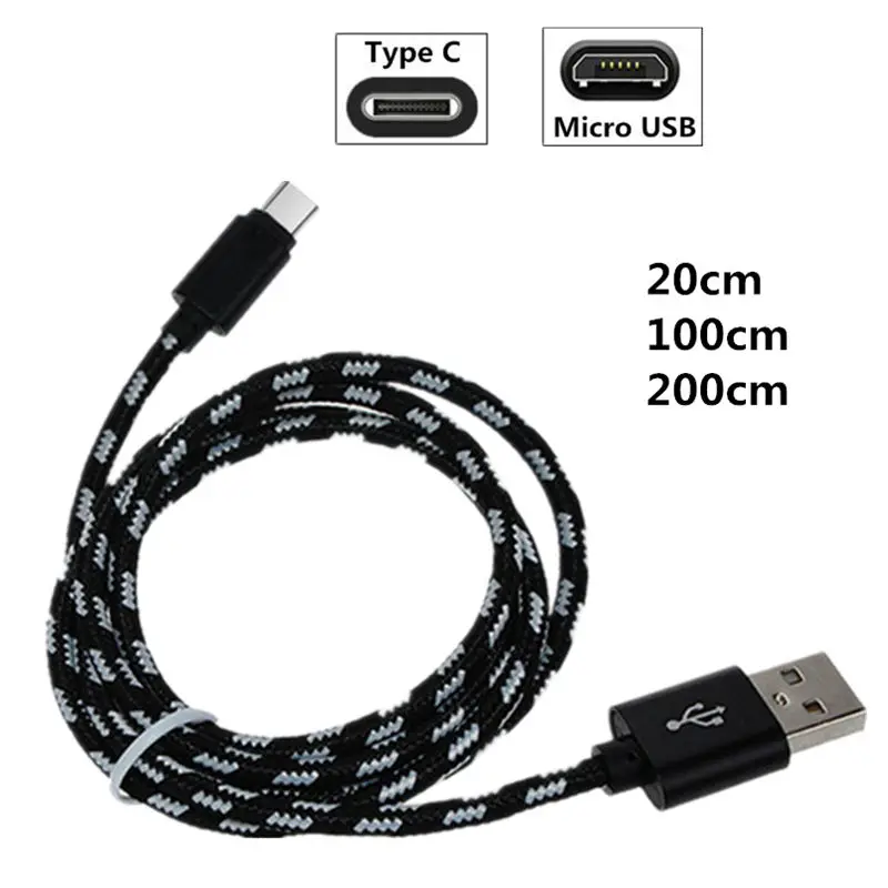 Зарядный кабель для Samsung Galaxy S8 S9 Plus S6 S7 Edge Micro USB & Type C Data Wire A7 2018 A5 A3 2016 Note 8 J3 J5 J7