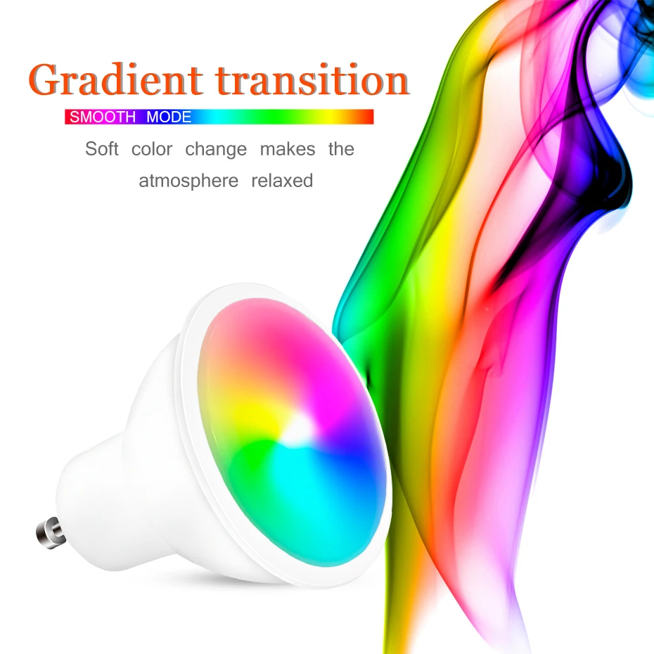 GU10 RGB светодиодный лампы AC85 265V 8 Вт RGBW/RGBWW Светодиодный точечный светильник с