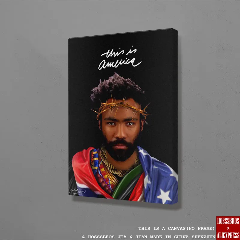 Детский Gambino Дональд Глор настенное художественное полотно для гостиной дома