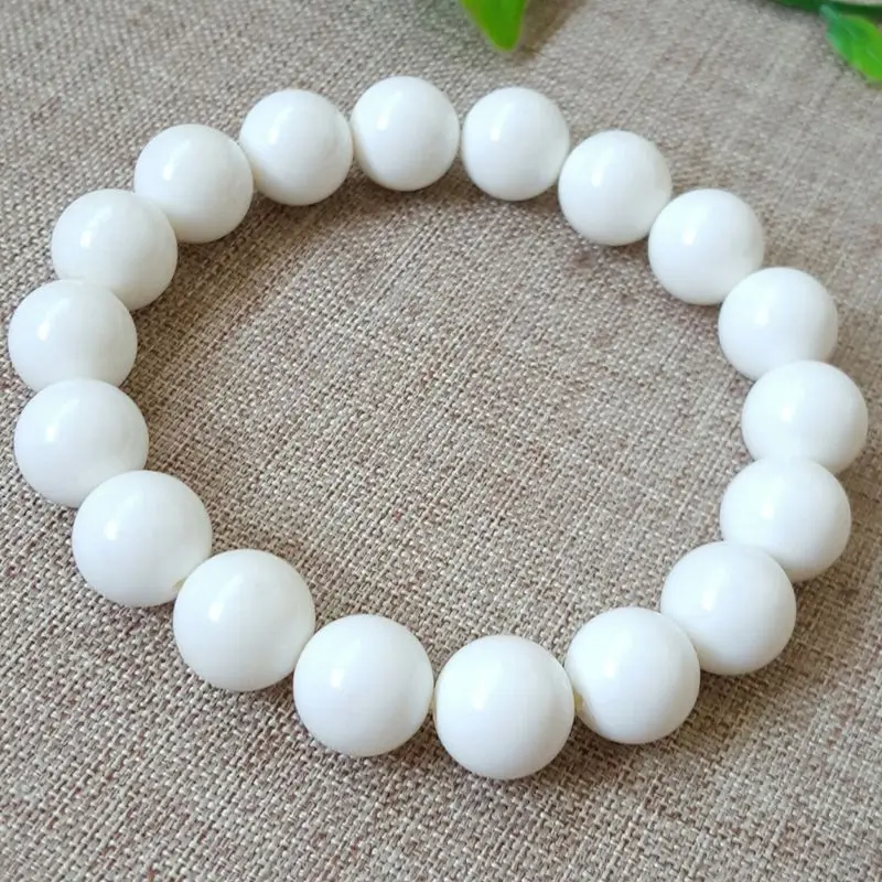 Natural AAA White Tridacna Bracelet 6-16mm Beads Jewelry Accessories Color Stone Bracelets for Women Men | Украшения и аксессуары