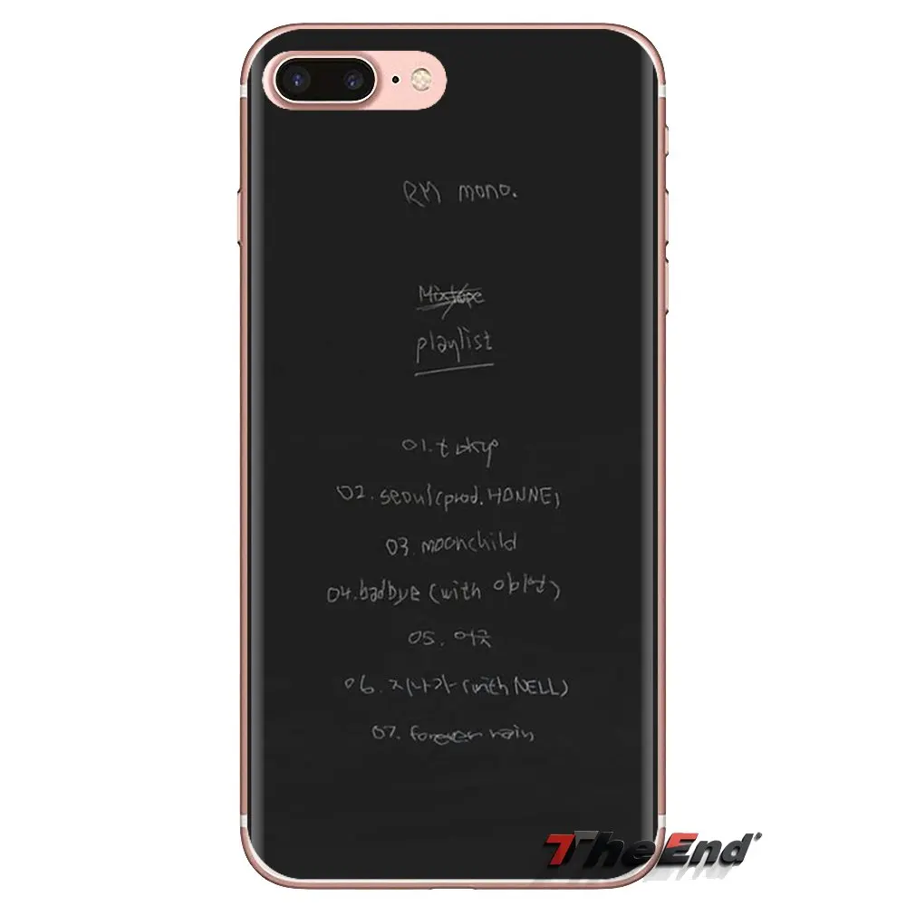 RM Mono 2018 Mixtape для iPod Touch Apple iPhone 4 4S 5 5S SE 5C 6 6S 7 8 X XR XS Plus MAX прозрачные мягкие чехлы |