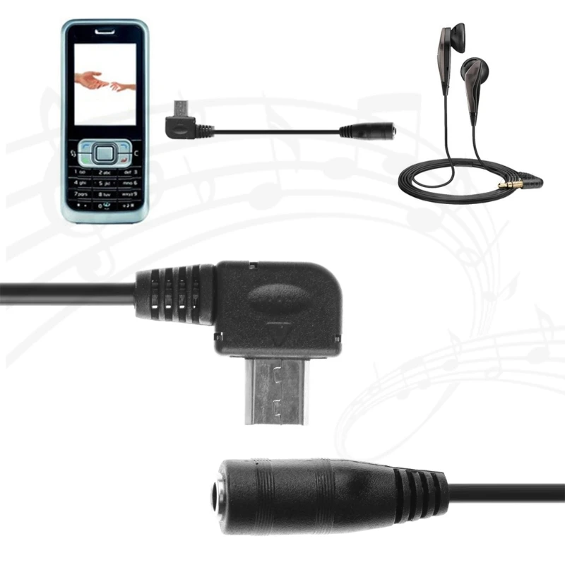 1 шт. Новый Кабель адаптер OOTDTY 15 см Micro USB B 5 контактный штекер 3 полюсный мм гнездо