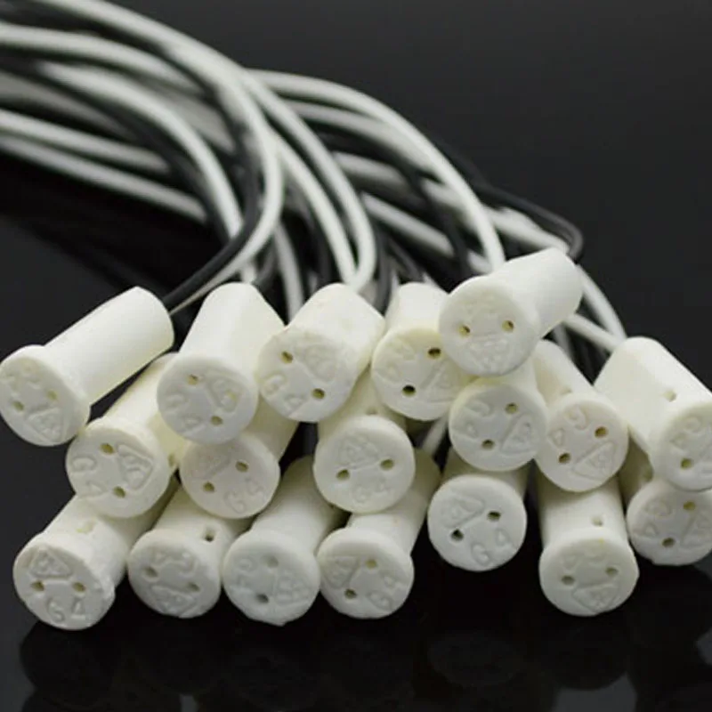 

10 шт./лот G4 Светодиодная база 12В g4 led 12В керамическая розетка g4 Светодиодная лампа LC016
