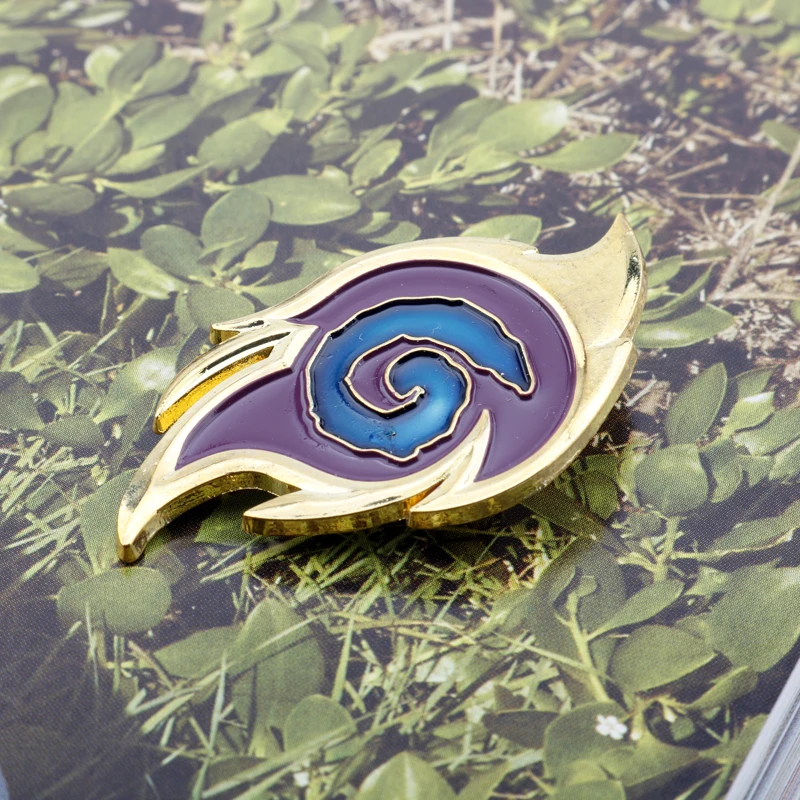 Hearthstone значок звезды броши для мужчин и женщин шпильки аксессуары горячие карты игры эмаль золотого тона герои брошь Warcraft Pin