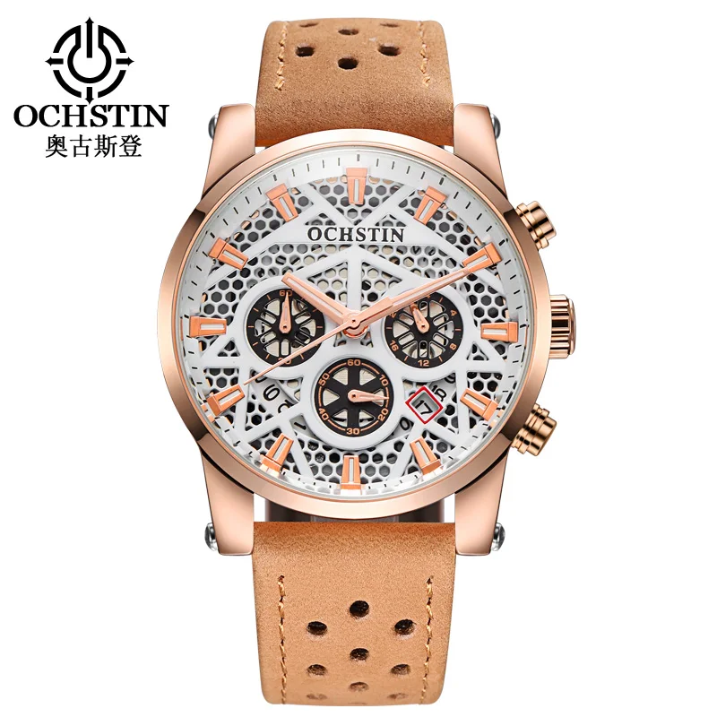 Мужские часы OCHSTIN 2017 модные спортивные мужские с хронографом Топ Бренд роскошные