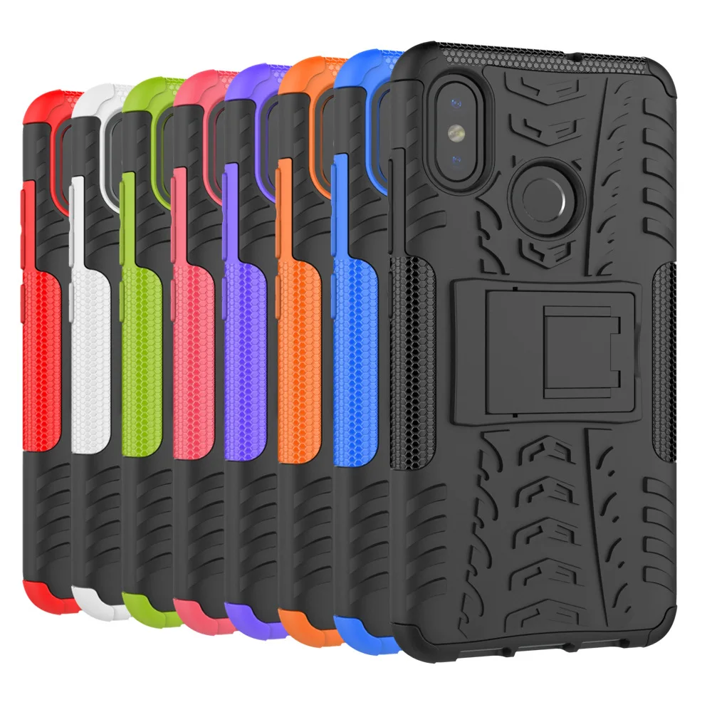 For Xiaomi Mi8 6.21'' Case Luxury Hybrid TPU Silicone + Hard Phone Stand Mi 8 Cover Back Skin Bag Capa | Мобильные телефоны