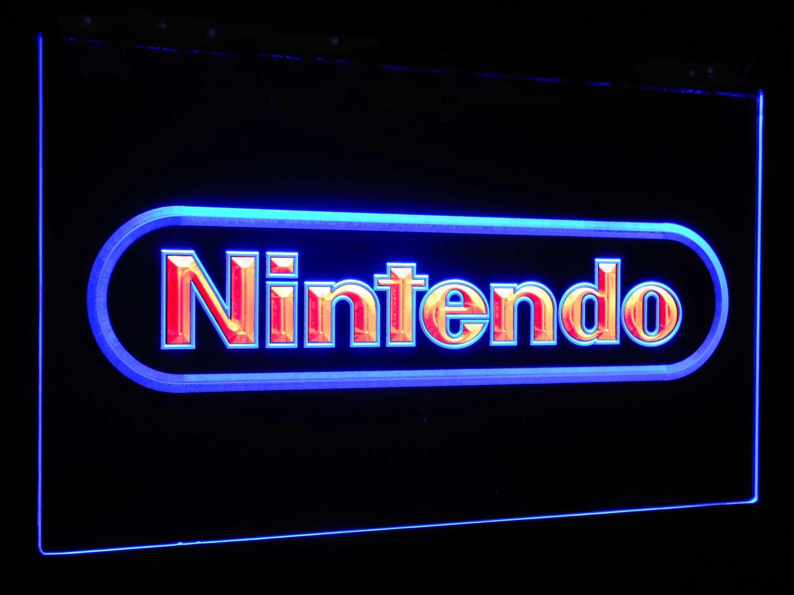 Blue and Red Nintendo видео игровая комната бар украшения подарок двойной цвет светодиодный неоновый светильник вывески st6-e0021 - Цвет: Blue and Red