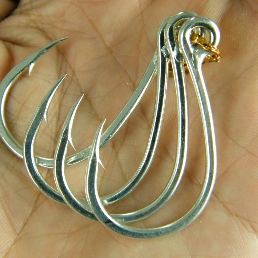 8 шт./лот рыболовный крючок для морской воды большие крючки с морским рыболовным