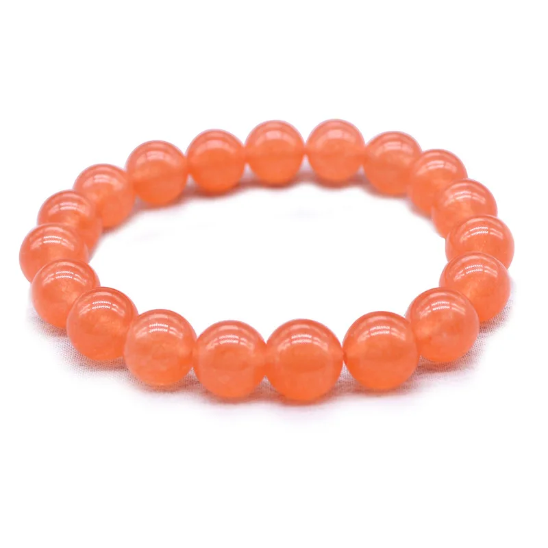 Женские браслеты с бусинами зеленые розовые синие оранжевые кристаллами