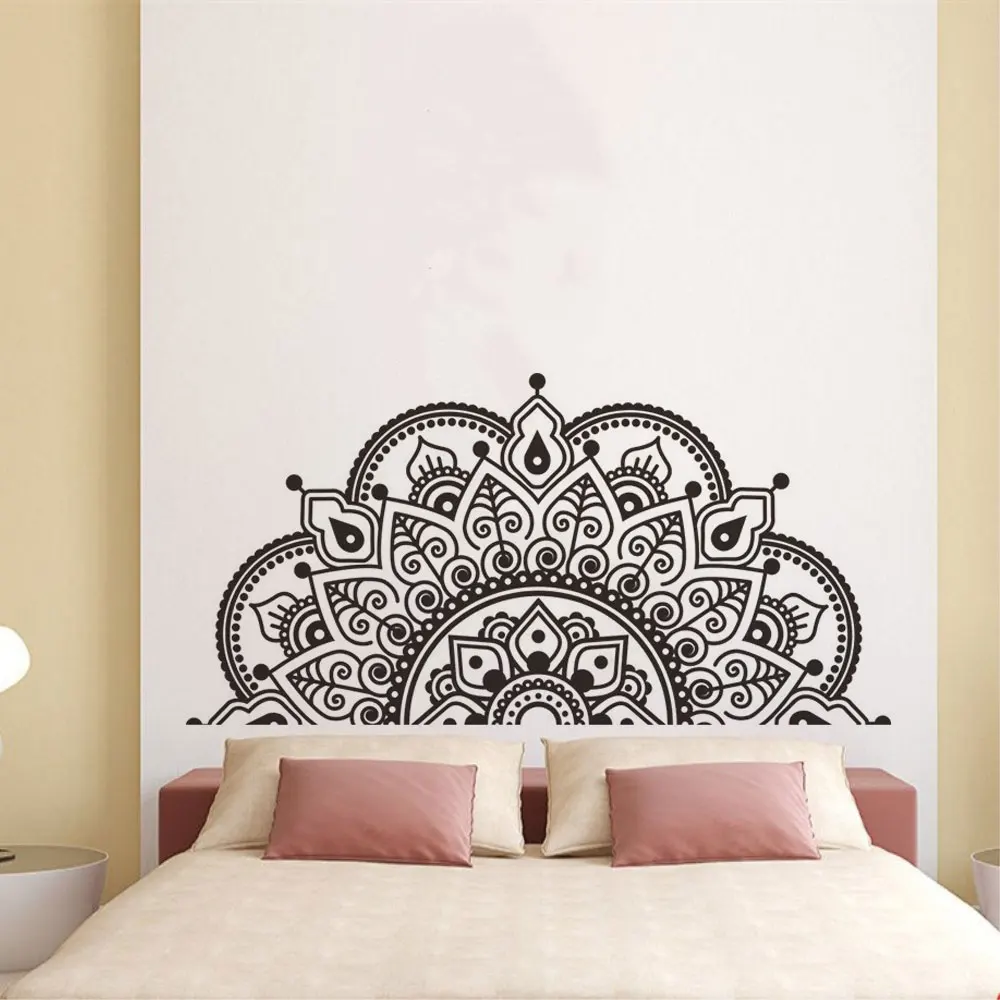 Виниловая наклейка на стену Мандала Йога идеи мастер Спальня фон с имитацией