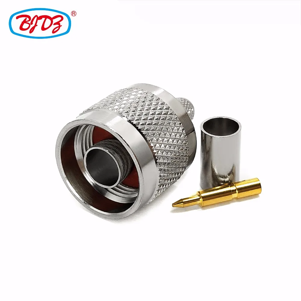 Бесплатная доставка rf 10 шт. N коннектор штекер/штекер прямой для кабеля