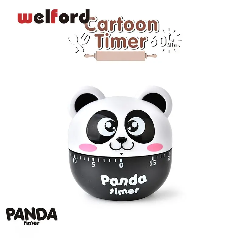 Creative panda Kitchen Timer Stopwatch Cook Reminder Hours Minutes Timing Alarm Clock Mechanical Countdown tool | Дом и сад