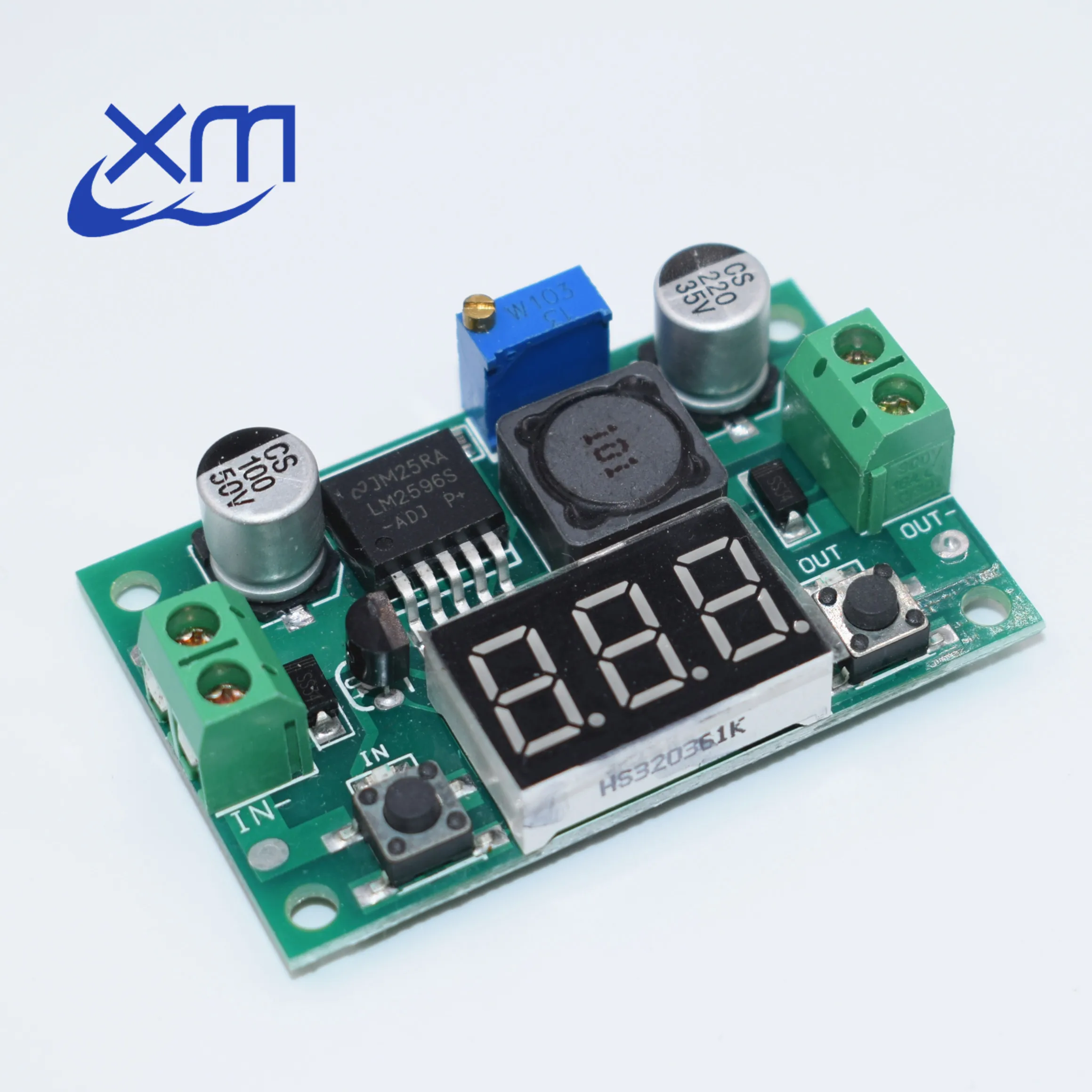 Дешевые LM2596S LM2596 DC 4,0~ 40 до 1,3-37 в Регулируемый понижающий модуль питания+ светодиодный вольтметр DC-DC модуль
