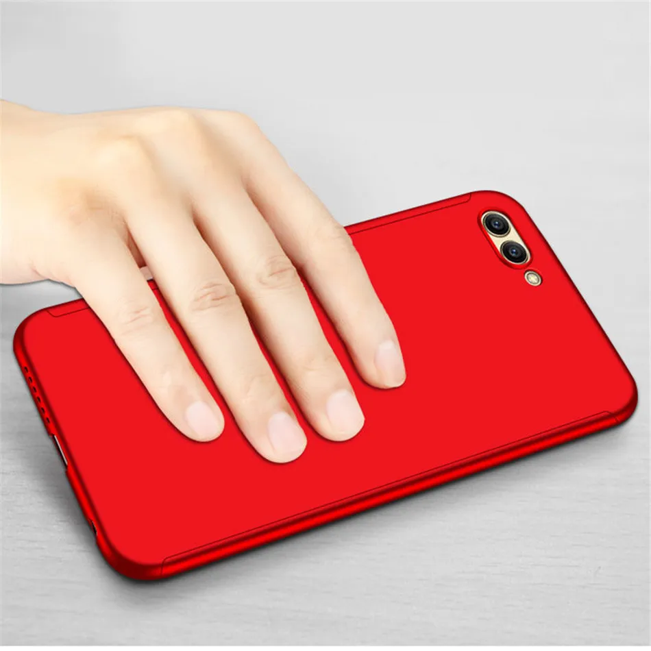 360 полный защитный чехол для huawei Honor 9 10 8 Lite 7X 8X 8C чехол s со стеклом для Honor V9 Play V10 чехол для телефона оболочка
