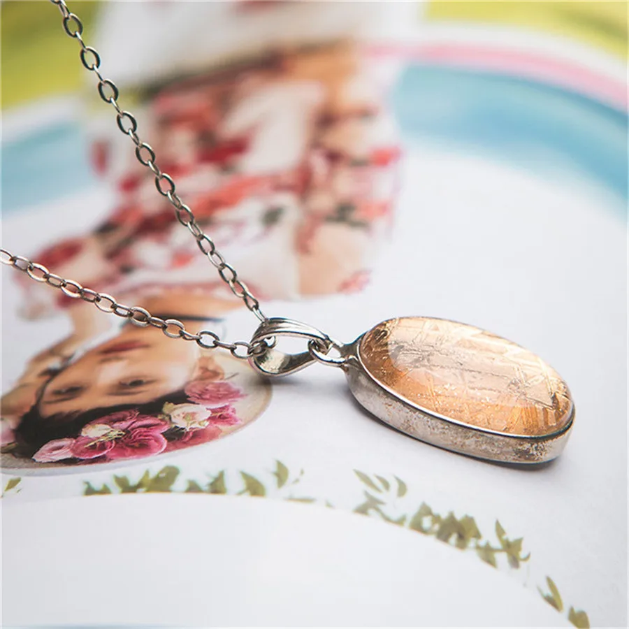 Подлинный натуральный метеорит Gibeon Круглый бисер камень для женщин и мужчин