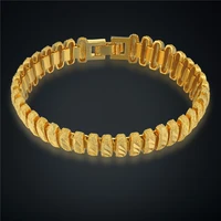 bracelet women jewelry wholsale braslet 2017 female 18cm gold color matte chain link bracelets bangles