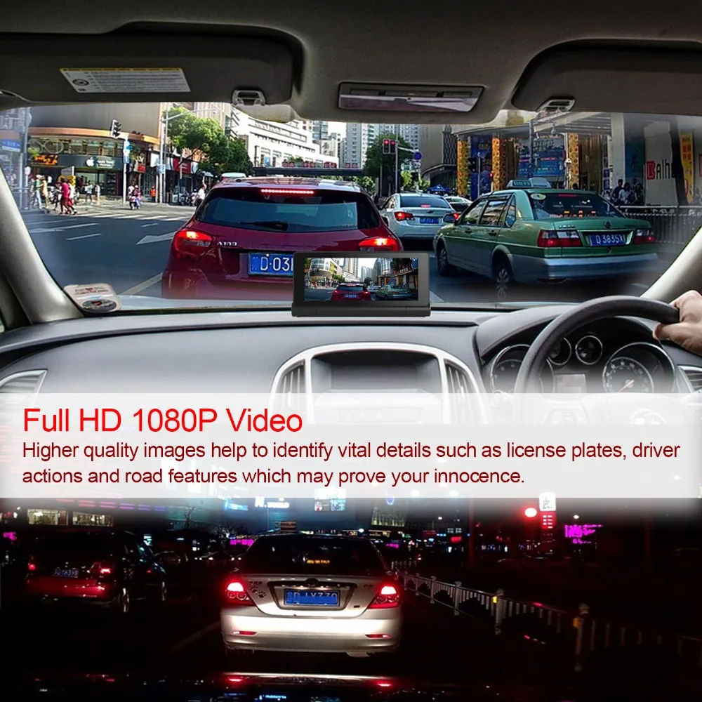 Dealcoo 7' сенсорный экран автомобильный dvr регистраторы камера Android ADAS 4 г Wi Fi