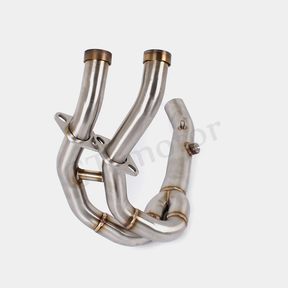 GT двигатель-выхлопная полная система для Kawasaki ER-6N ER-6F ER6F ER6N Ninja 650R 2012 13 14 мотоцикл средняя труба скольжения на