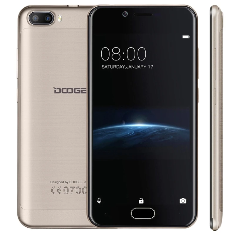 Оригинал DOOGEE стрелять 2 Android 7.0 MTK6580A Quad Core 5.0 дюймов Оперативная память 1 ГБ