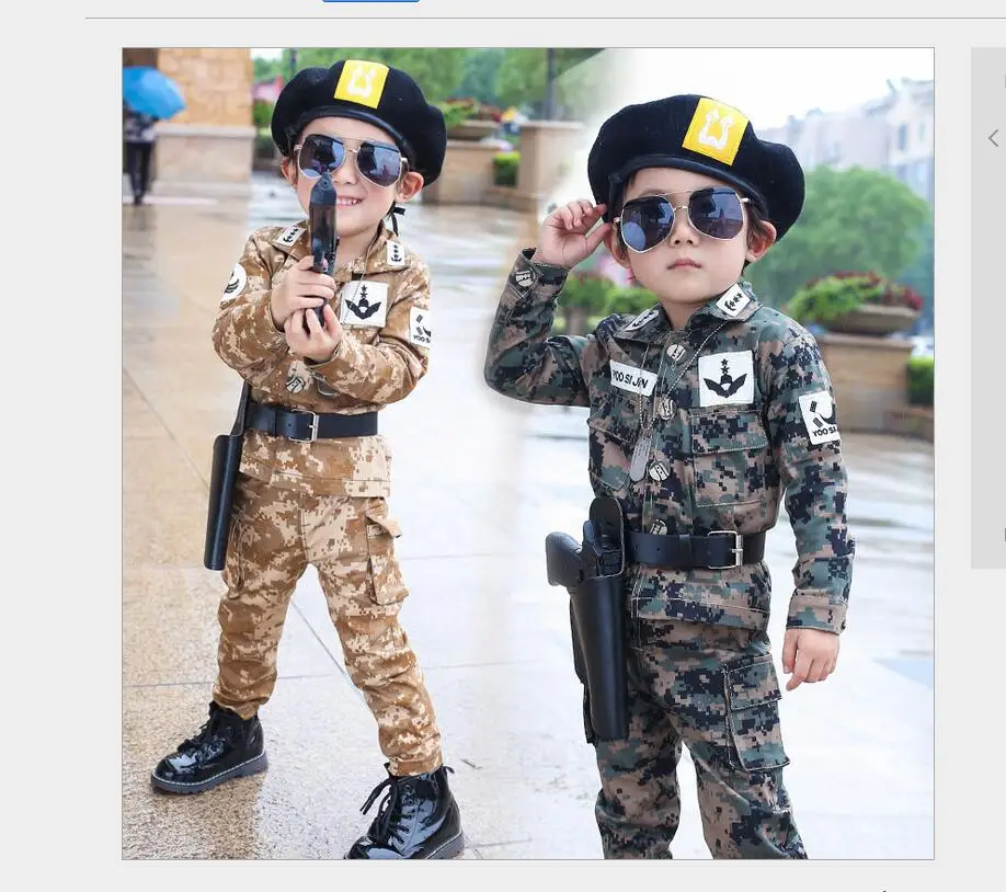 2016 модный комплект камуфляжной одежды для маленьких мальчиков на весну и осень