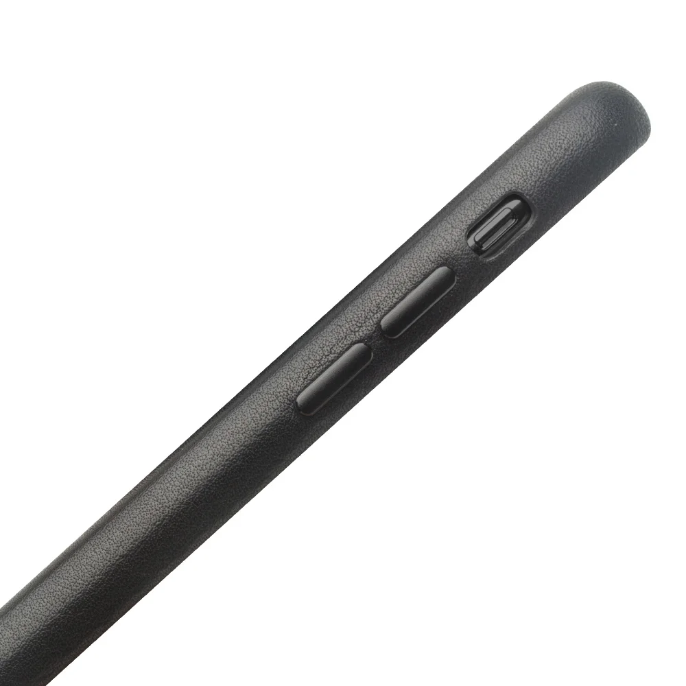 Black QIALINO, Стильный чехол из натуральной кожи для Apple iphone XR, 6,1 дюймов, ультра тонкий, ручной работы, противоударный, задняя крышка для iphone XR - Цвет: Black