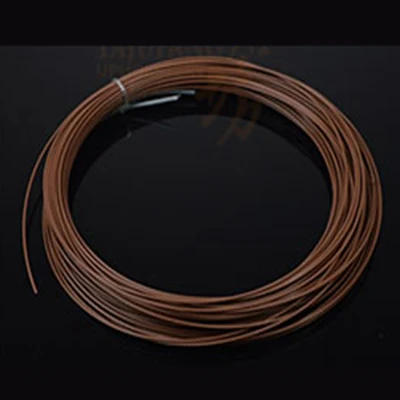 brwon UL10064 одиночный провод 24 AWG многоцветный посеребренный многожильный телфлоновый провод 10 метров PTFE высокотемпературный сигнальный кабель - Цвет: brwon