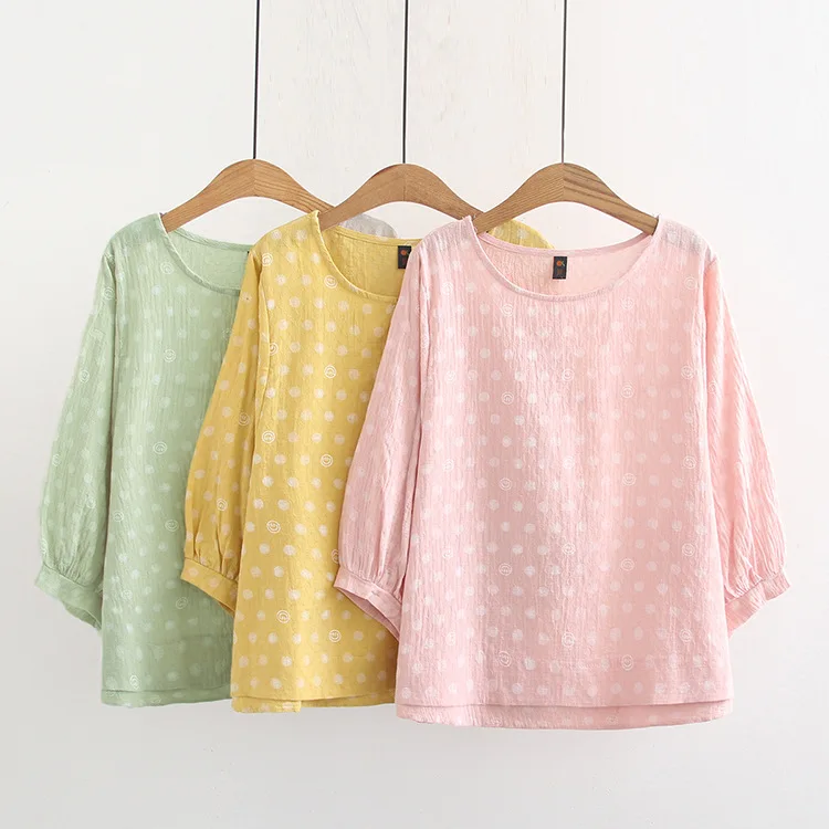 2019 размера плюс повседневные блузки весна лето женская одежда модные свободные