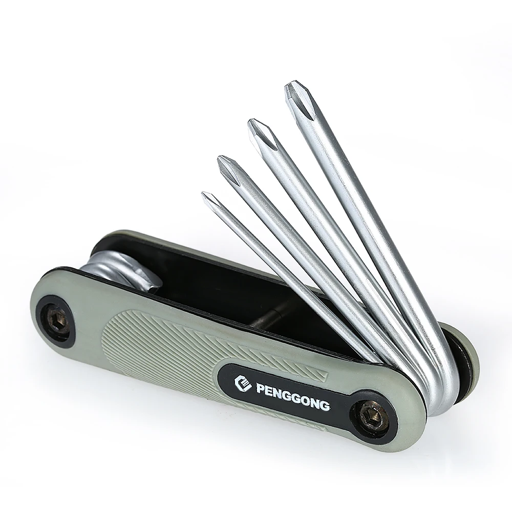 8 шт. Складная отвертка легкий шестигранный многоразовый гаечный ключ для