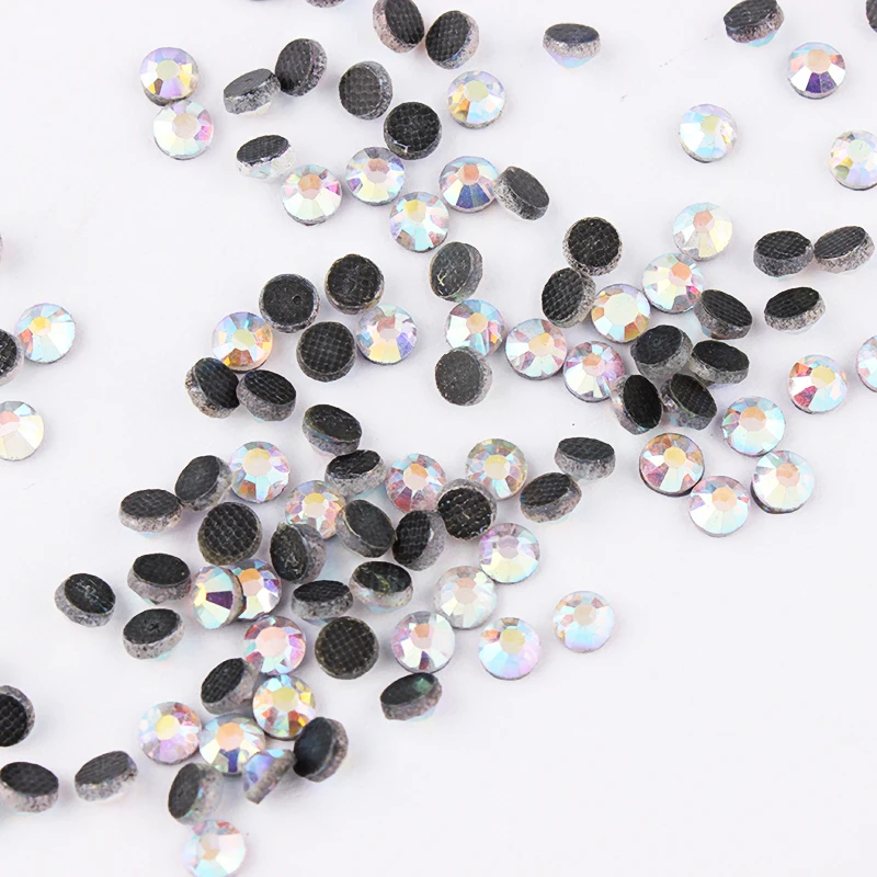 SS16-SS30 Crystal AB DMC стразы горячей фиксации утюгом с плоской задней стороной DIY Дизайн
