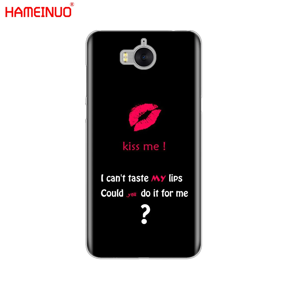 Чехол для мобильного телефона HAMEINUO Kiss me губная помада Rouge ДЛЯ huawei honor 3C 4X 4C 5C 5X 6 7 Y3 Y6