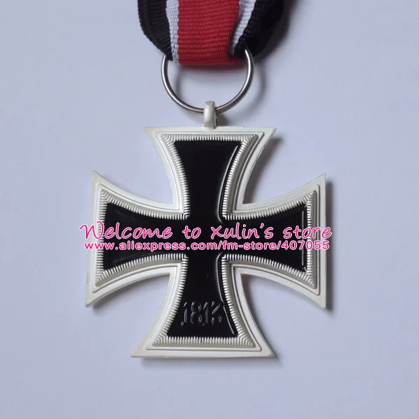 XDM0027 Железный крест 2-го класса 1957 вариант после Второй мировой войны BRD 1957 Железный крест 2-го класса с лентой Deutschland EK2 медаль