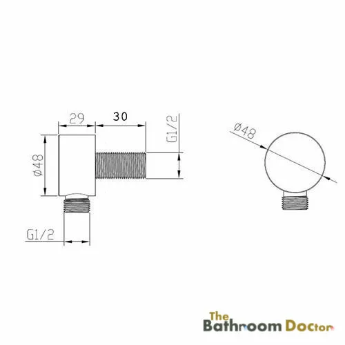 Настенный латунный угловой смеситель для воды хромированный ручной душ клапан