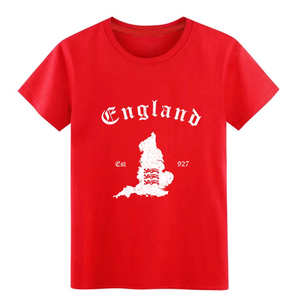 Men's England Vintage Map t shirt Customized cotton round Neck Standard Famous Funny Casual summer Kawaii | Мужская одежда