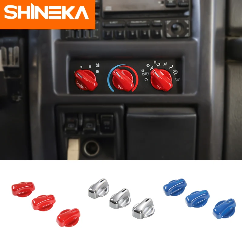 SHINEKA ABS интерьер кондиционер кнопка переключения украшения крышка отделка