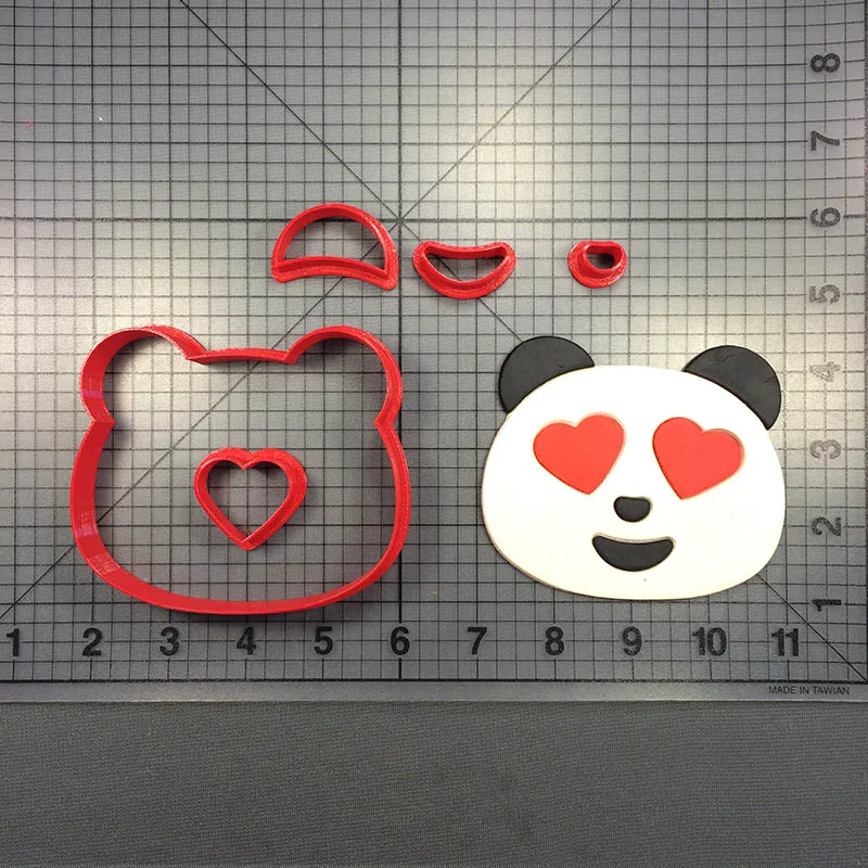 Милое печенье в виде панды резак на заказ 3D напечатанный животный торт набор кекс