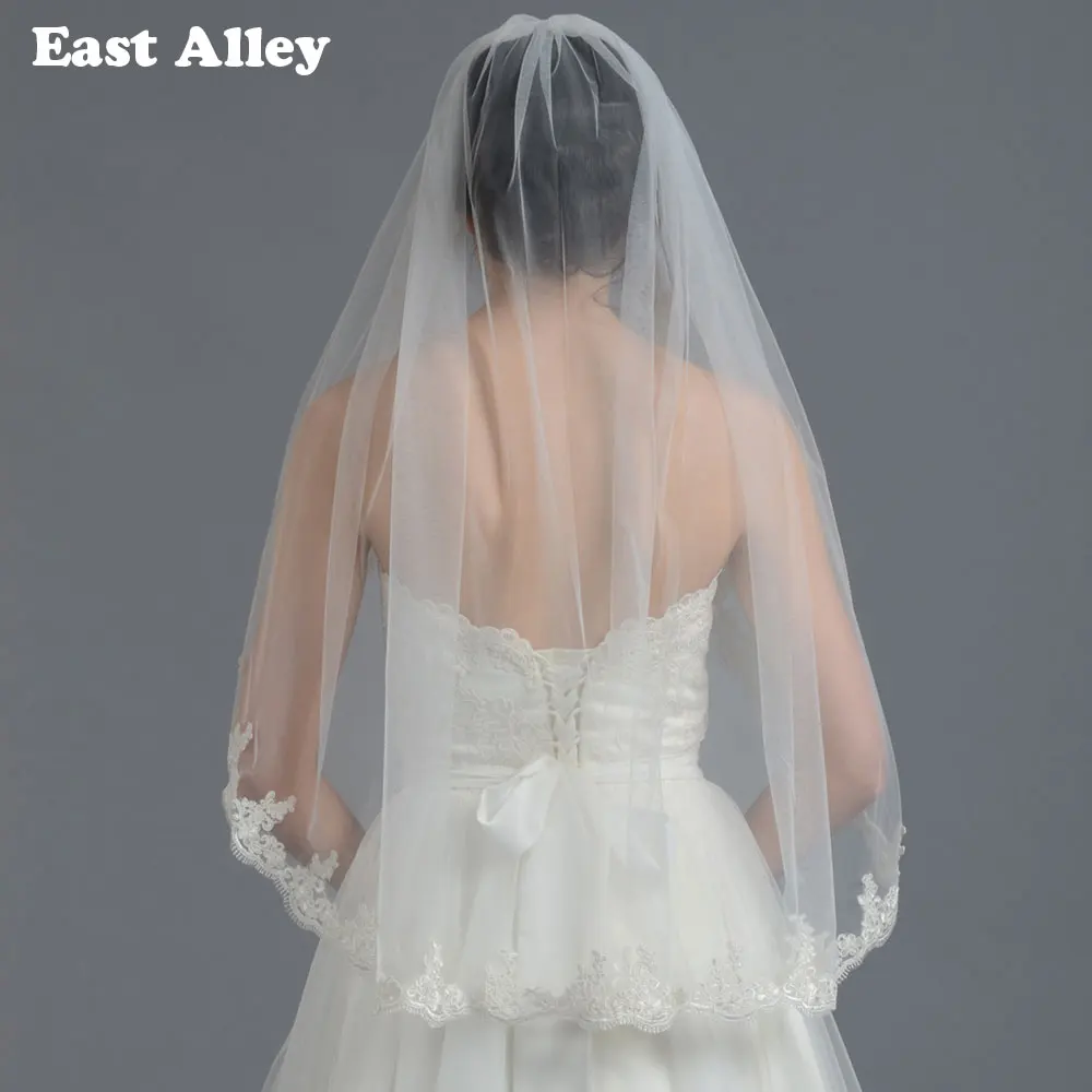 Вуаль Мантилья белого цвета кружевная с гребнем|ivory mantilla veil|wedding veil with combmantilla |