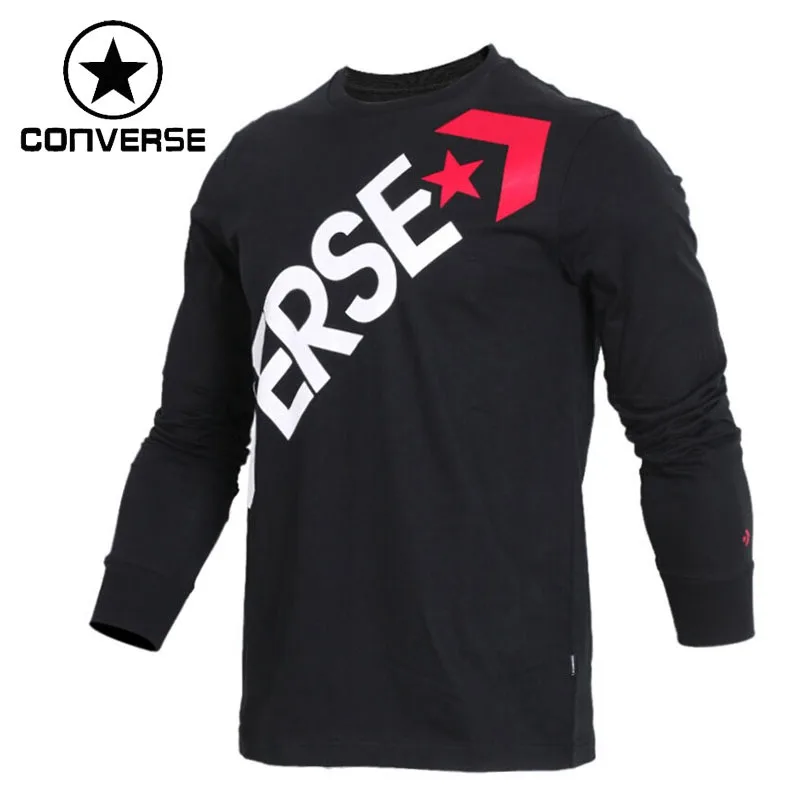 Оригинальный Новое поступление 2018 Converse Для мужчин футболки с длинным рукавом