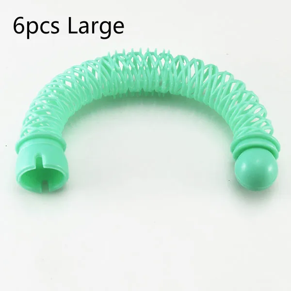 6pcs Large 10 шт многоразовые силиконовые щипцы для завивки волос в виде грибов, женские волнистые инструменты для завивки волос, эффективный инструмент для завивки волос - Цвет: 6pcs Large