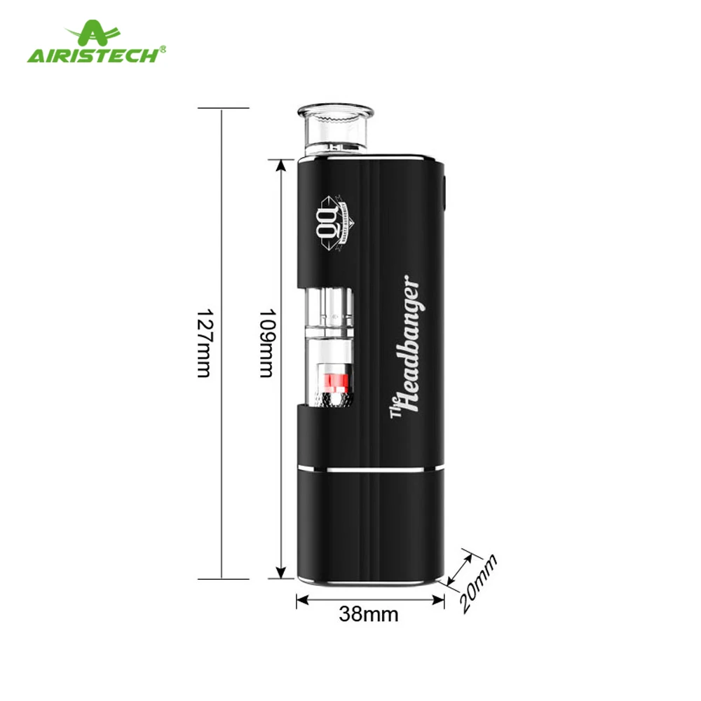 Оригинал Airistech Headbanger комплект испаритель 1500 mah Qcell кварцевая спираль Vape ручка Dip Dab