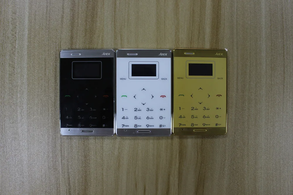 Оригинал AIEK М3 Карты Сотовый Телефон Ультра Тонкий Карманный Мини Low Radiation M3