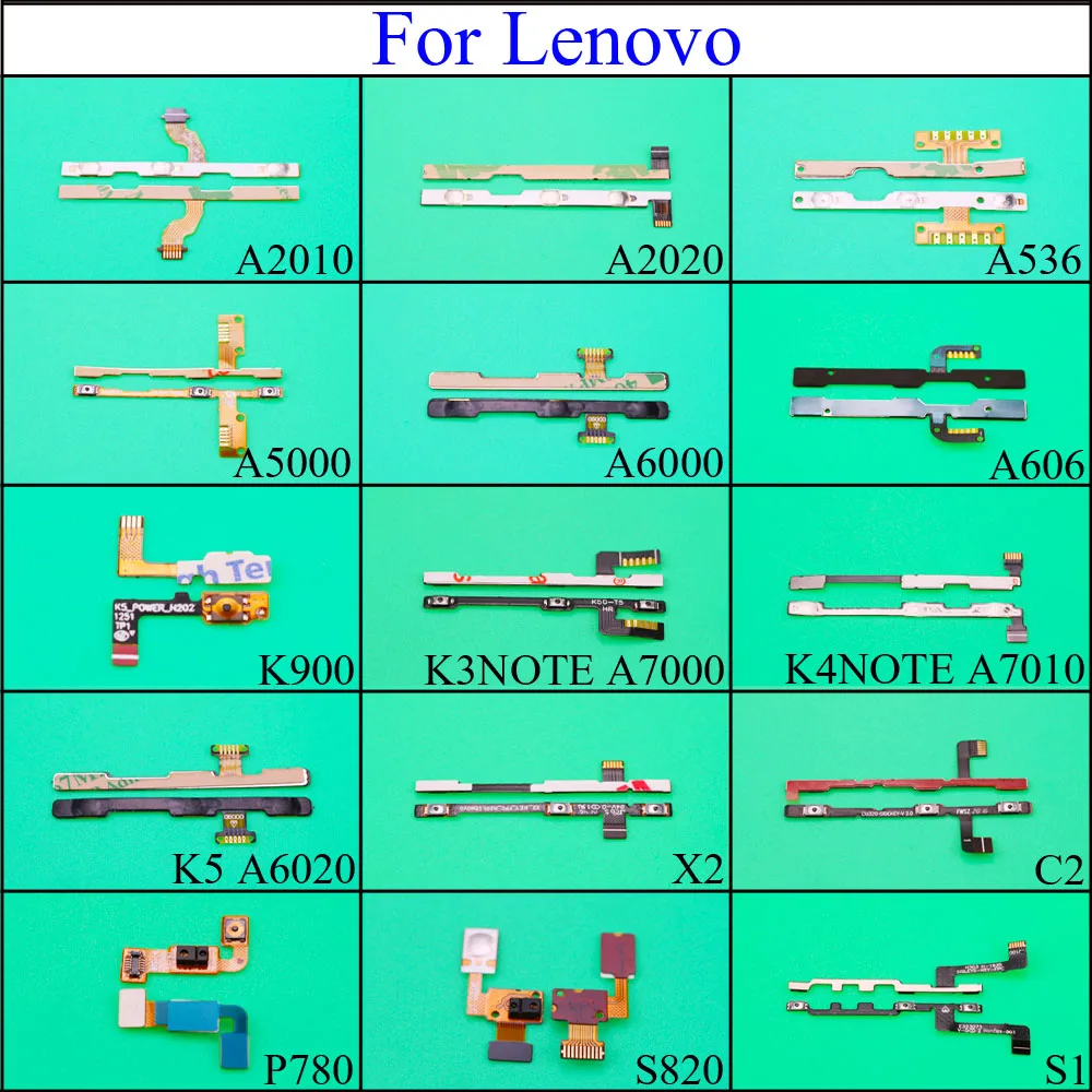 Гибкий кабель для Lenovo P70 A2010 A536 A5000 K3 K4 Note K5 X2 C2 P780 S820 S1 кнопки питания запасные